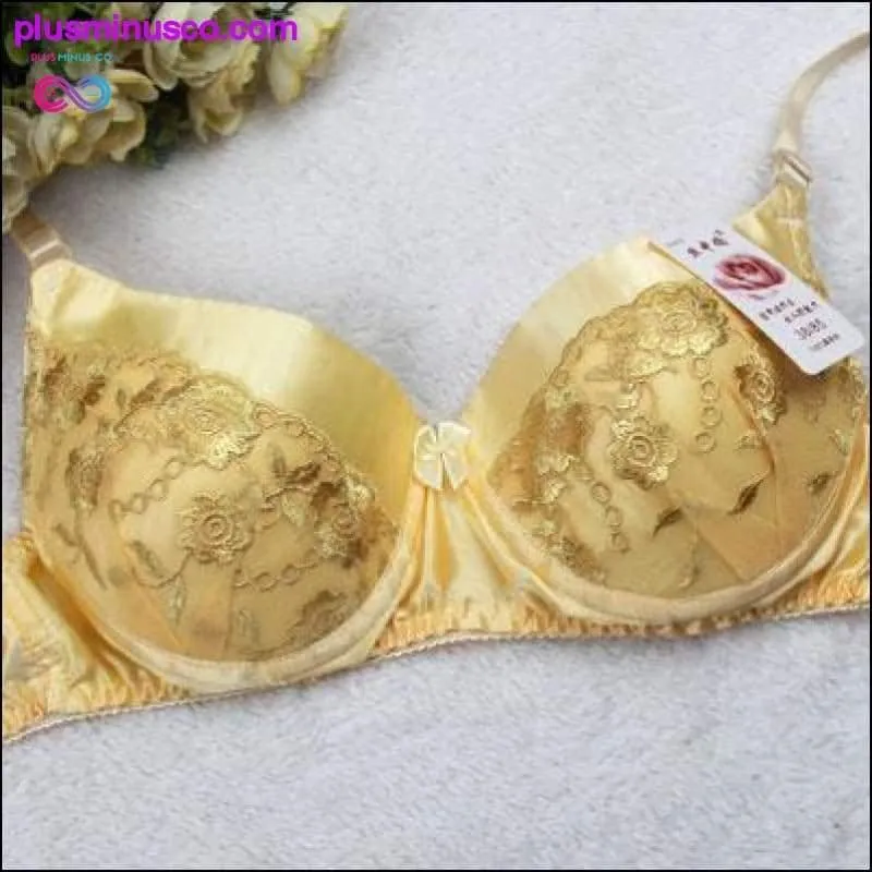 100% Silk, bra, Lace, Padded Breathing Bra