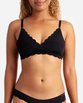 2-Pack Laser Wire Free Bra With Scallop Edge