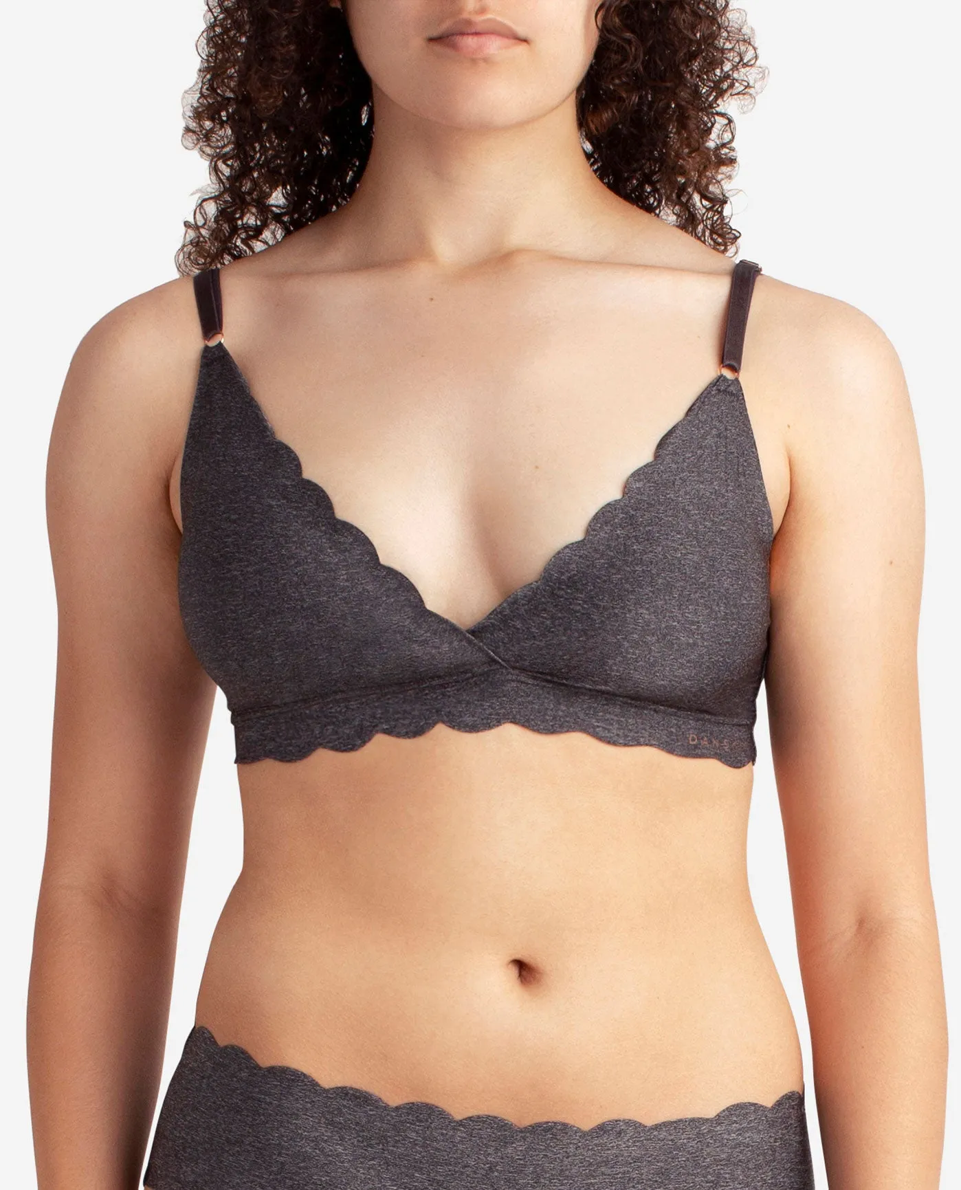 2-Pack Laser Wire Free Bra With Scallop Edge