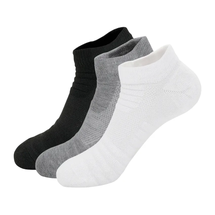 3 Pack Cushioned Low Cut Trainer Mens