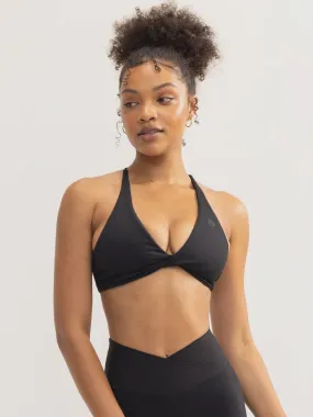 ACTIVATE TWIST SPORTS BRA BLACK