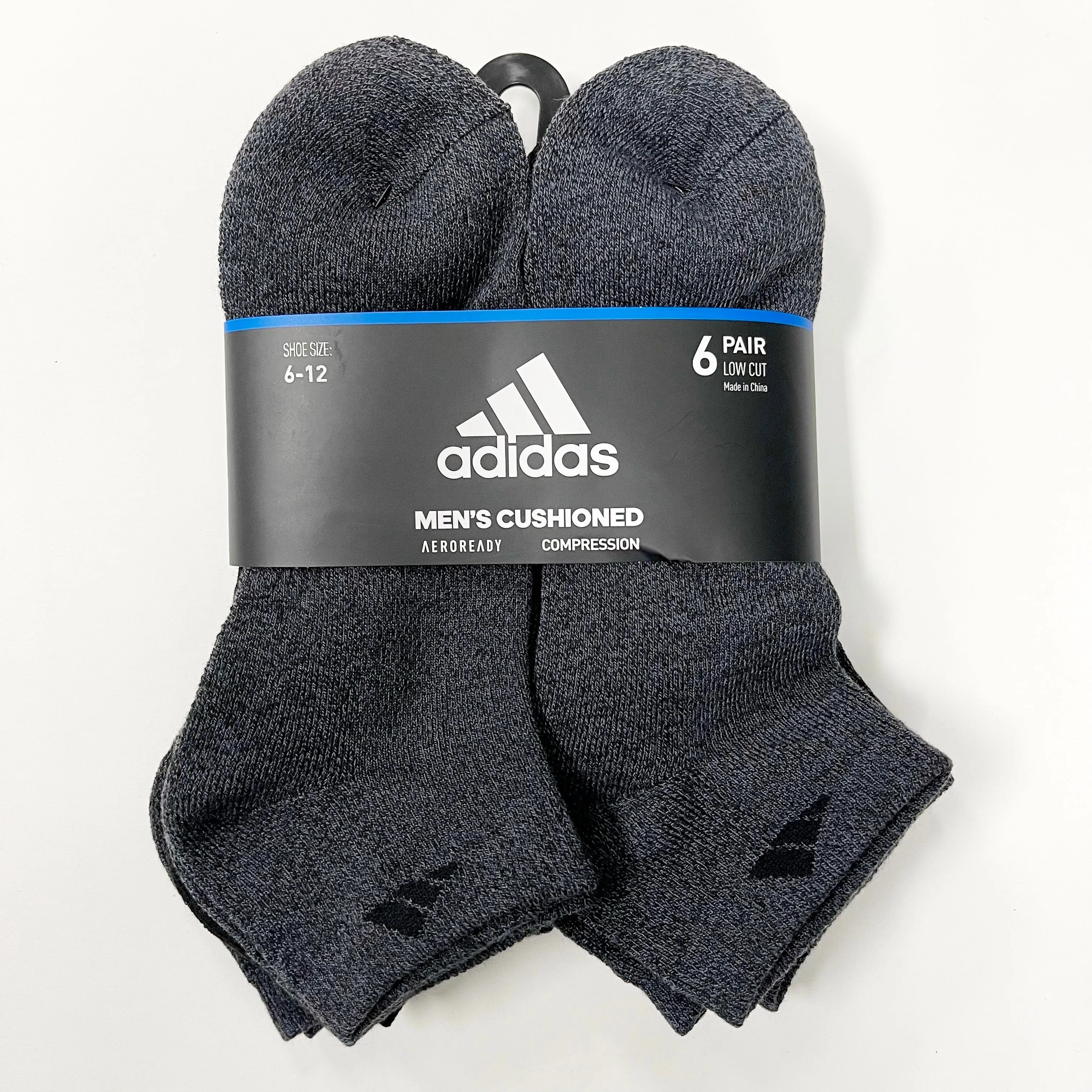 Adidas Men's Cushioned Low-cut 6 pairs socks