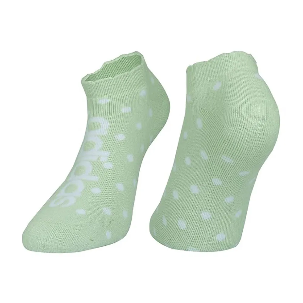 Adidas Women's Full Cushion Low Cut Socks (Linen Green/Grey)