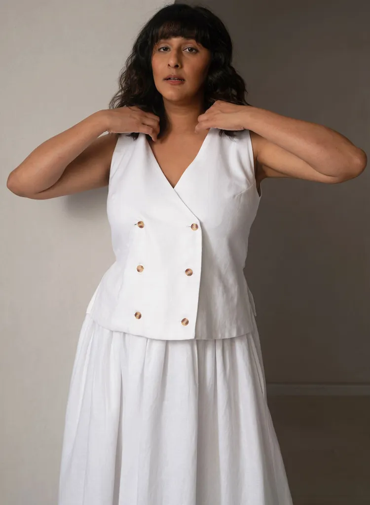 Amal Linen Vest