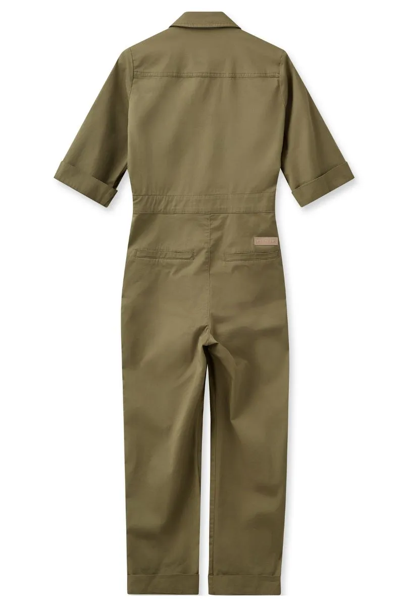 Amaya Cafrin Jumpsuit | Burnt Olive | Jumpsuit fra Mos Mosh