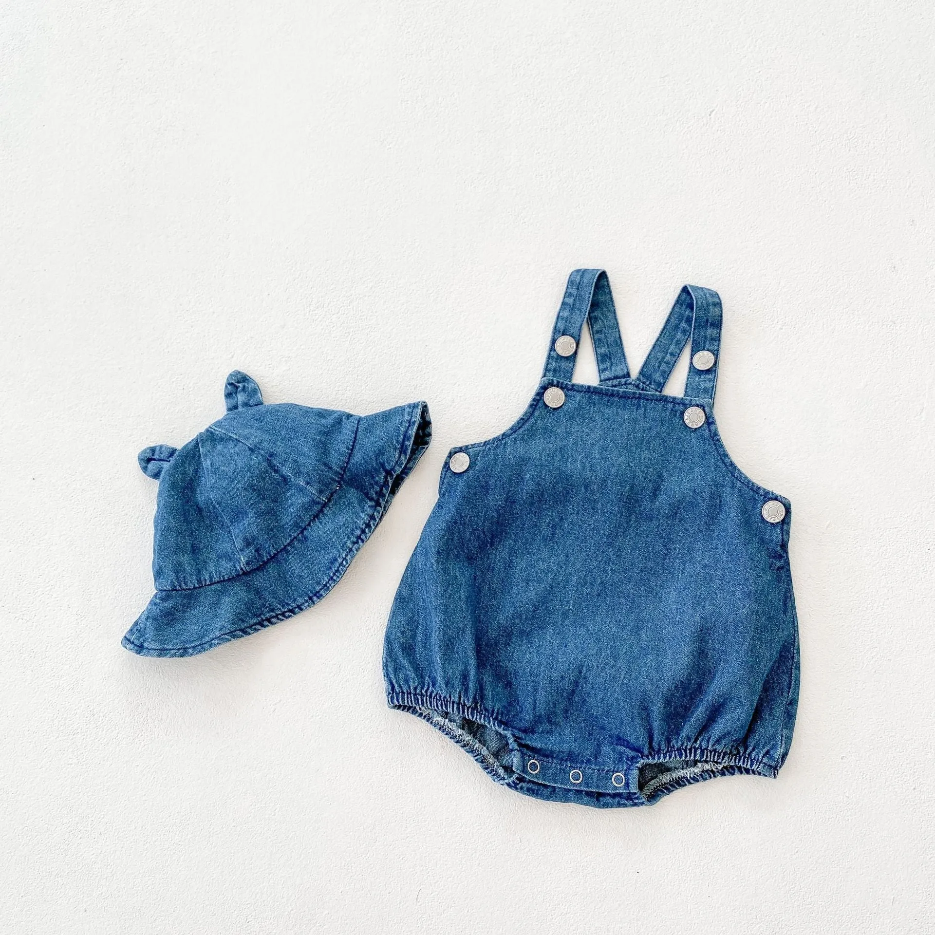 Baby Denim Jumpsuit Suit