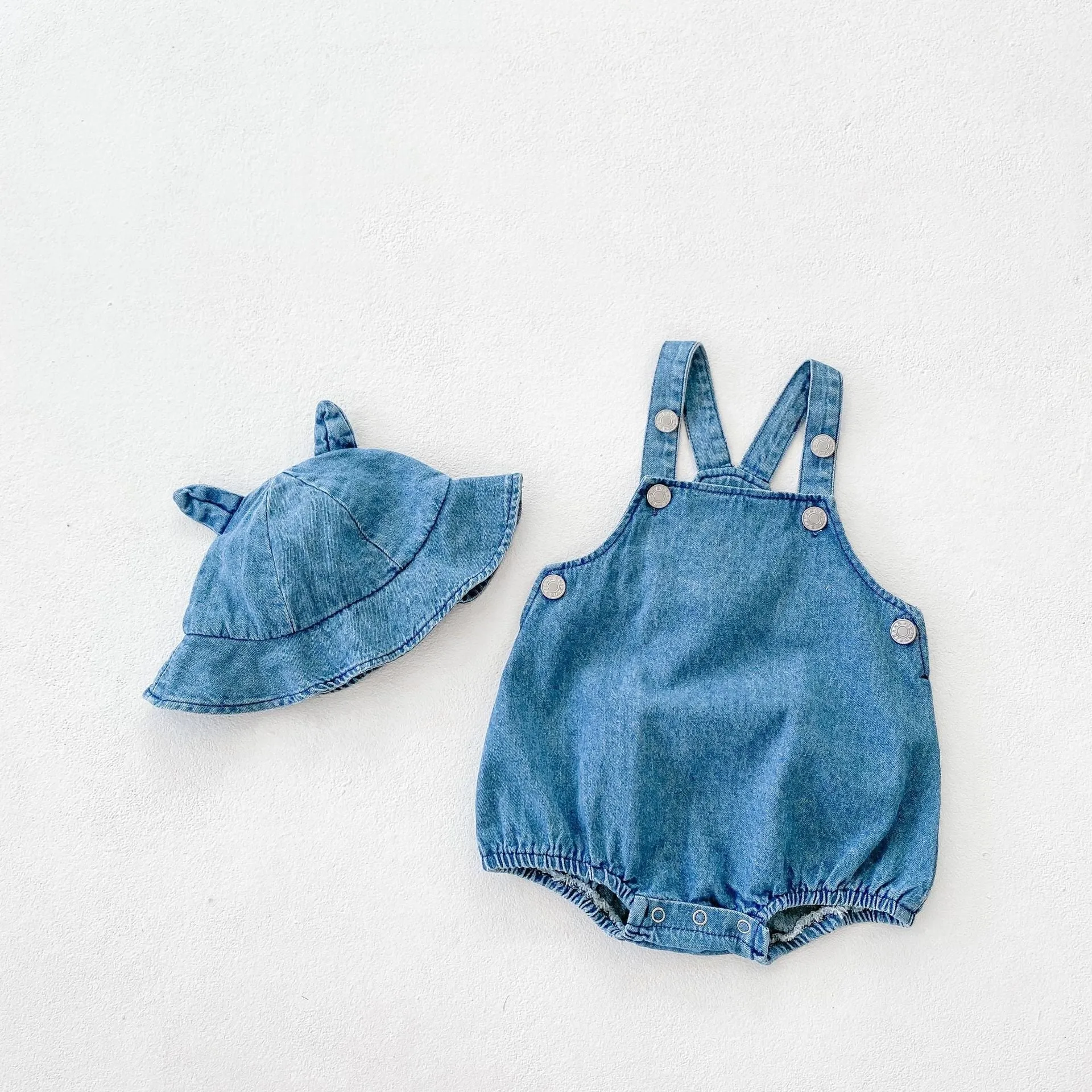 Baby Denim Jumpsuit Suit