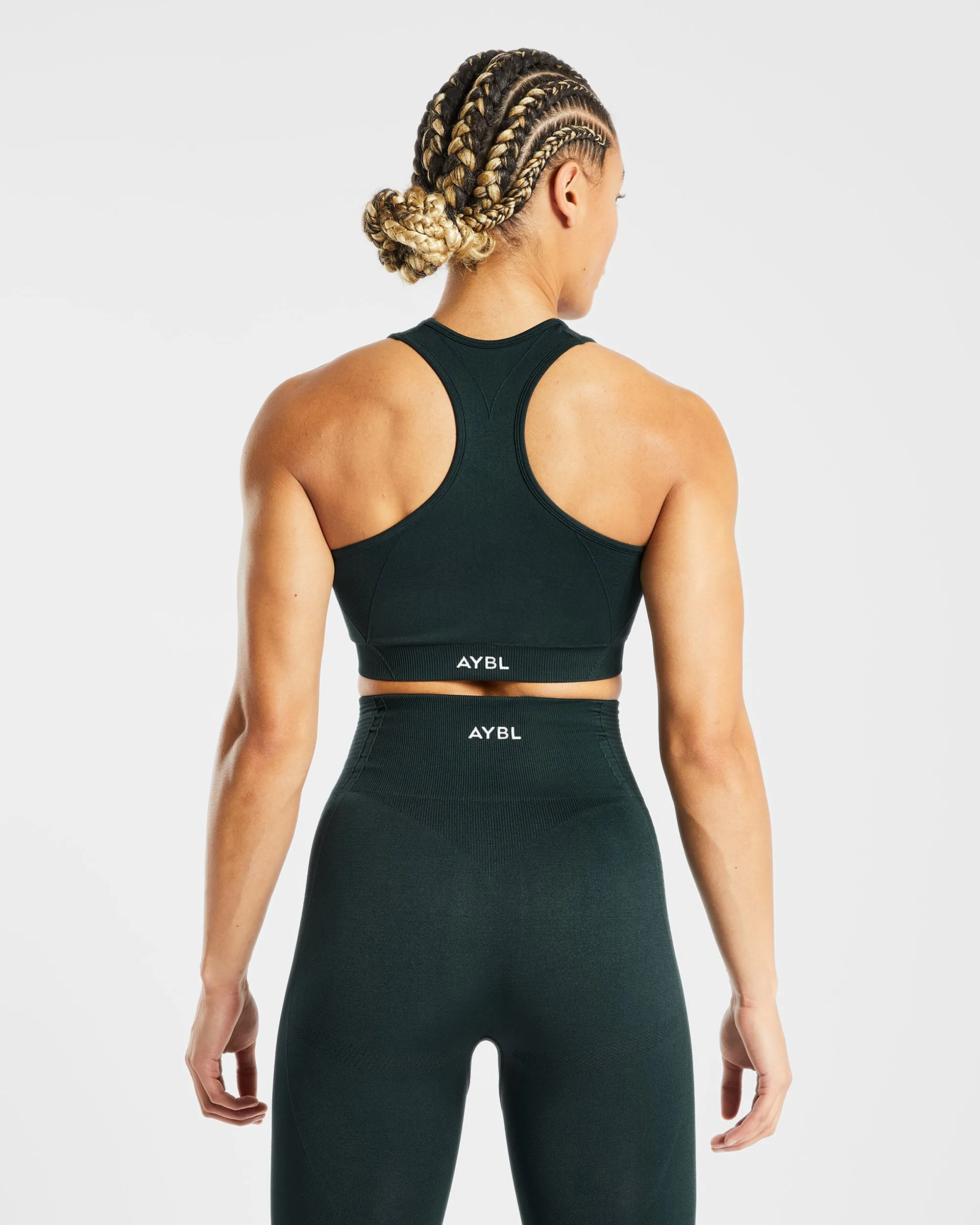 Balance V2 Seamless Sports Bra - Forest Green