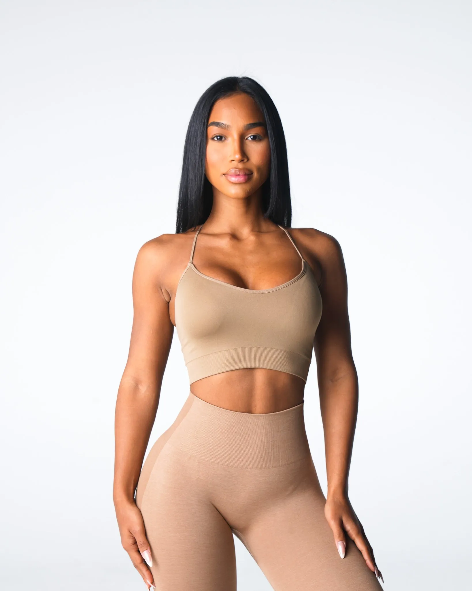 Beige Cascade Seamless Bra