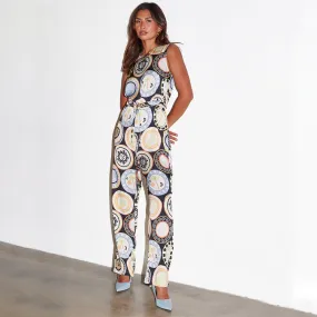 Black Mosaic Plate Jumpsuit