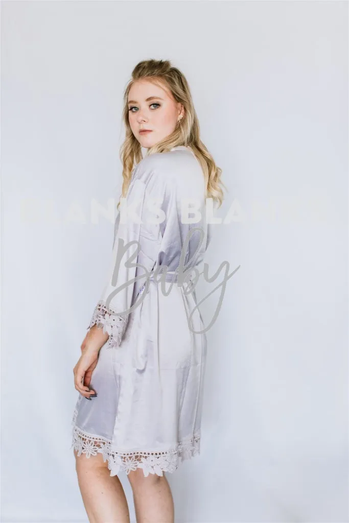 Brushed Satin Lace Edge Robe - DIGITAL MOCKUP