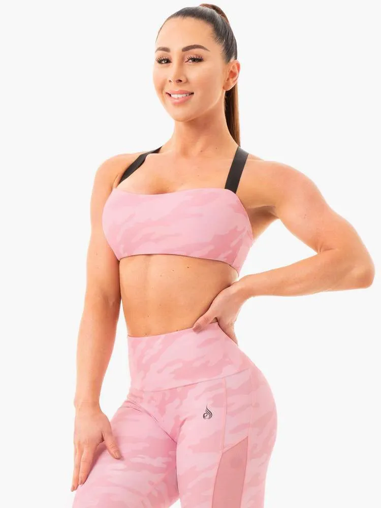 CAMO SPORTS BRA PINK CAMO