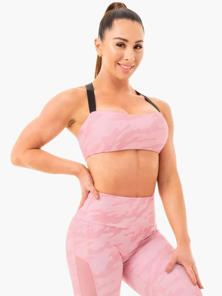 CAMO SPORTS BRA PINK CAMO