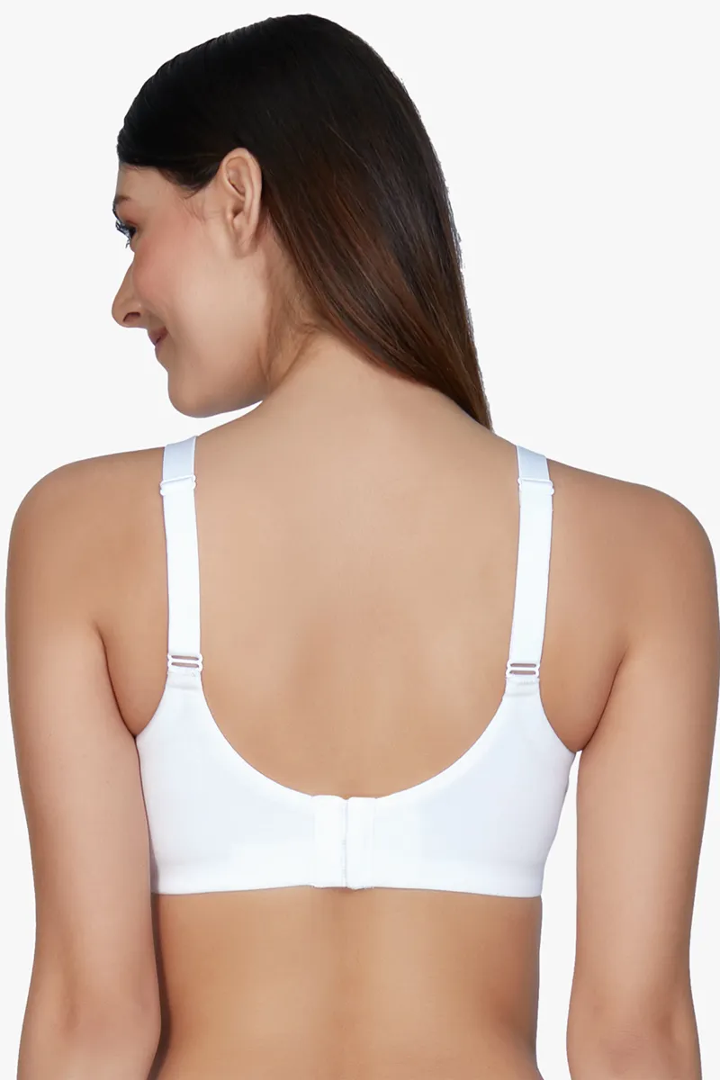 Cotton Lace Support Non-Wired Bra