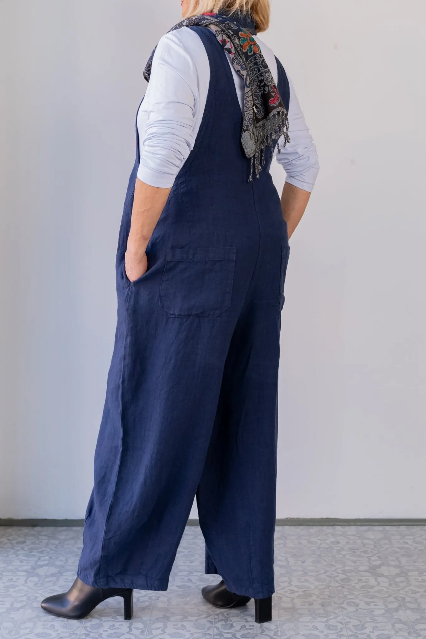 Cutloose Linen Overall Jumpsuit