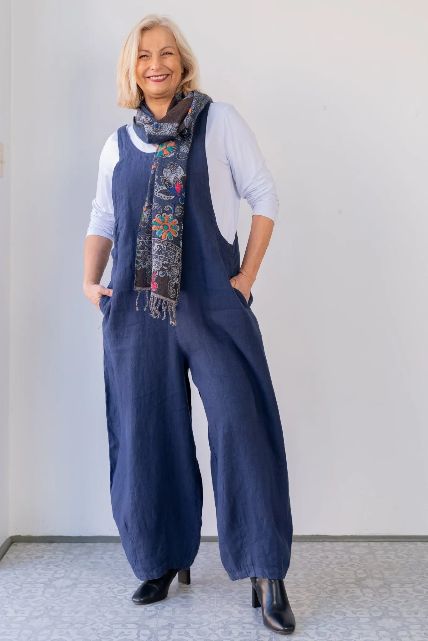 Cutloose Linen Overall Jumpsuit