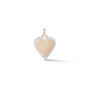 Dora Diamond Edge Heart Charm