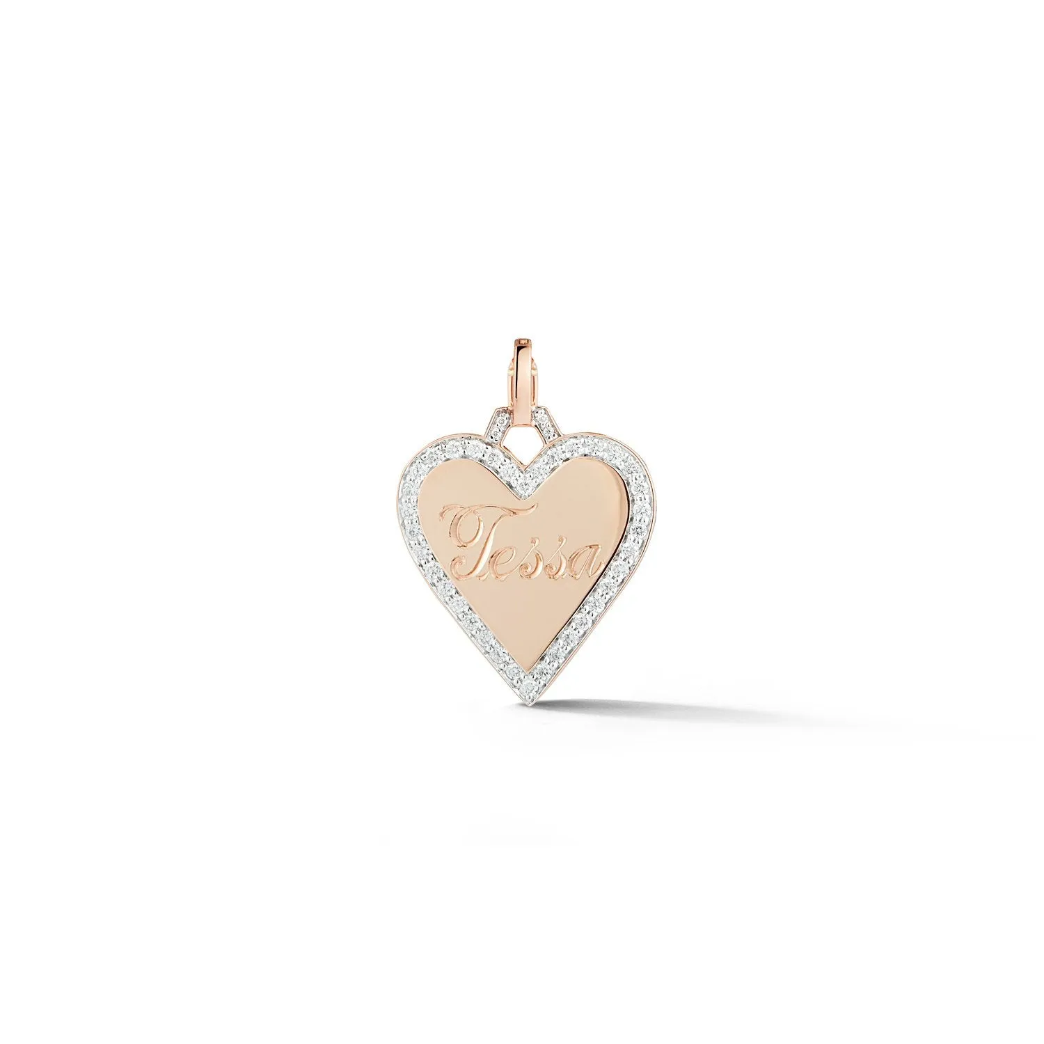 Dora Diamond Edge Heart Charm