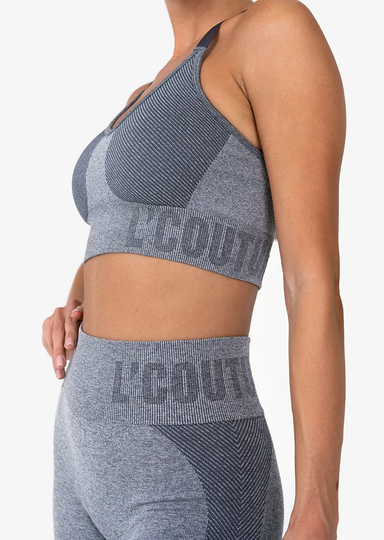 Elevate Seamless Bra Graphite Marl