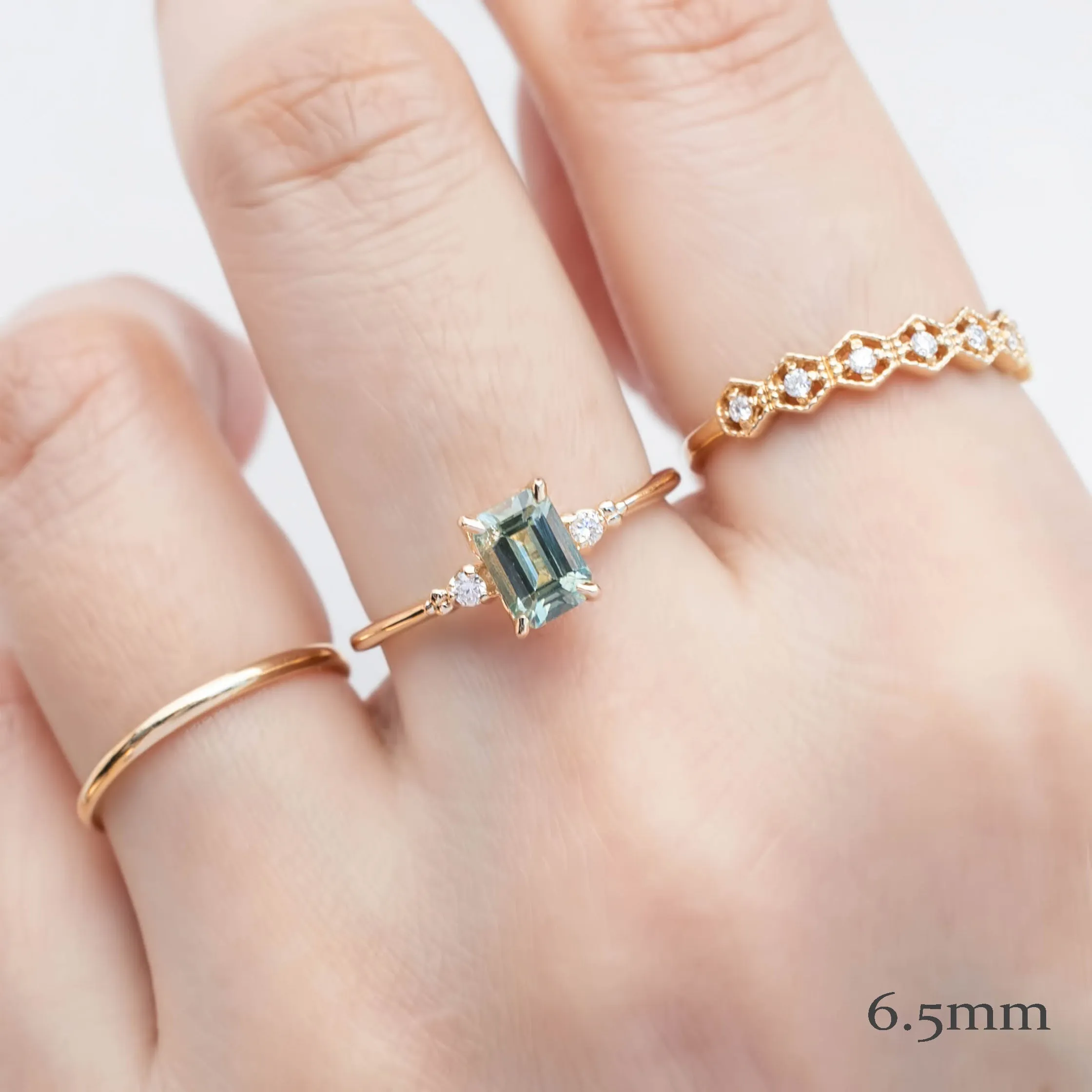 Estel Setting (Emerald cut, Radiant cut)