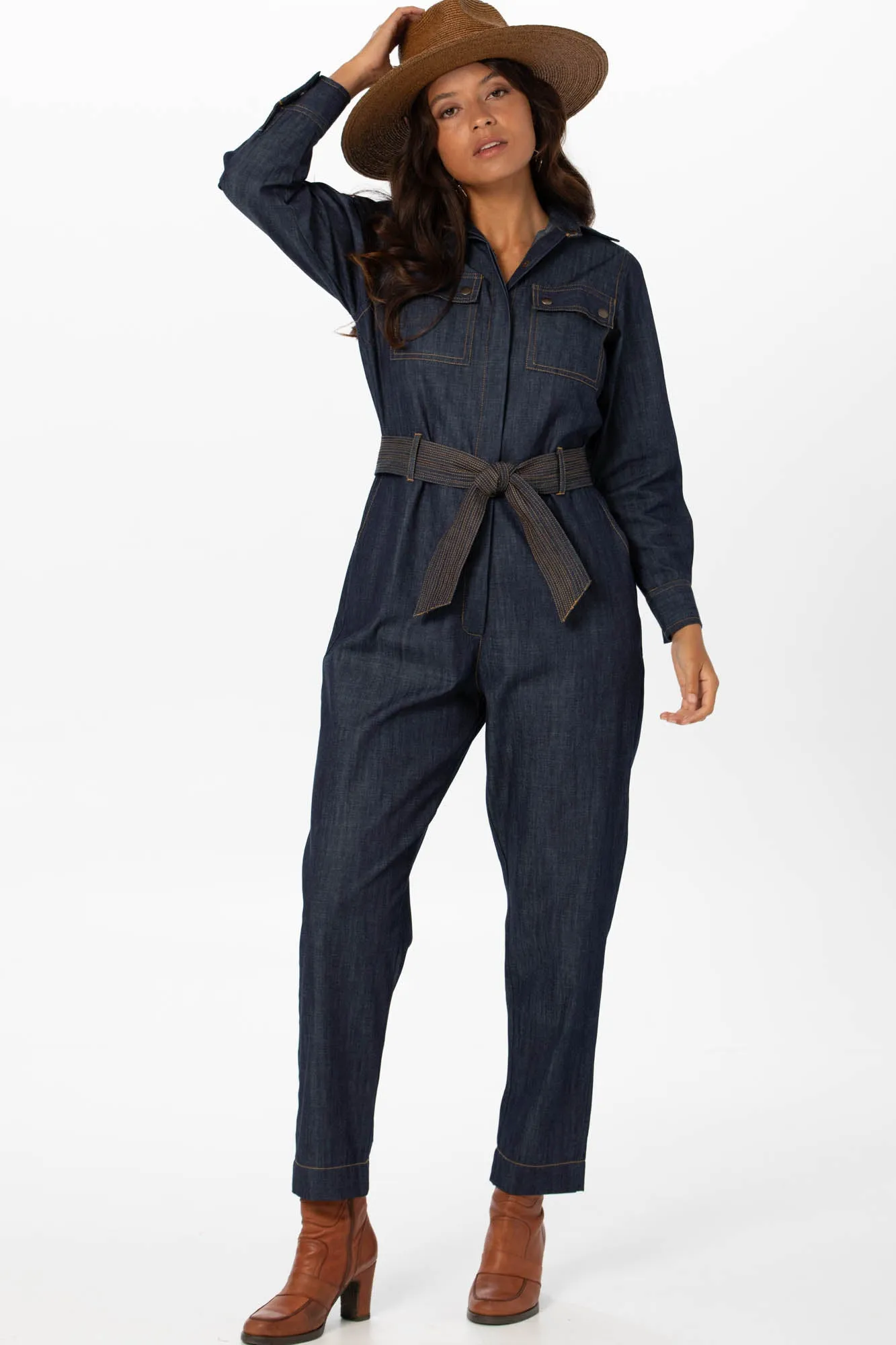 Ezra Jumpsuit Soft Denim