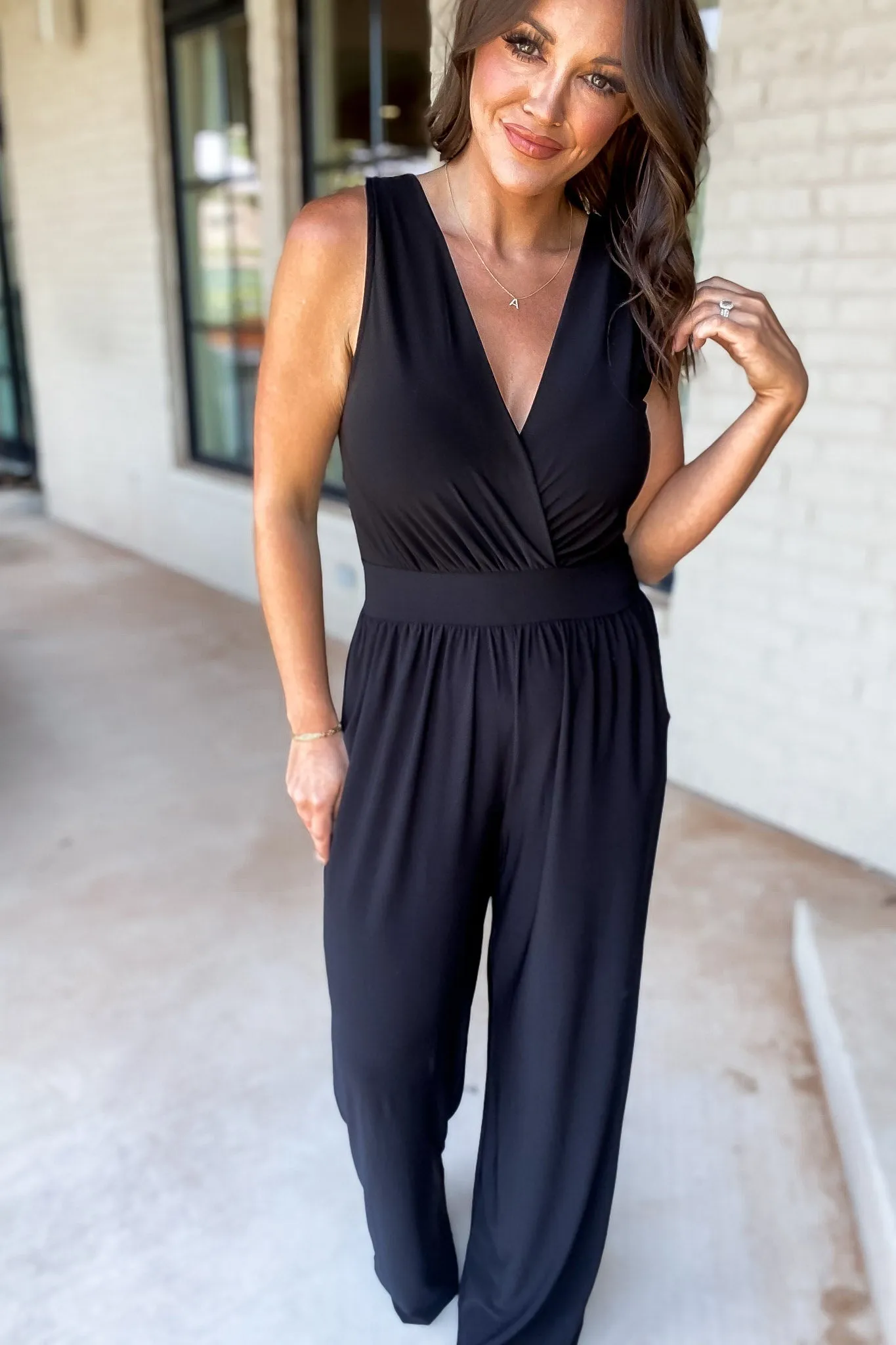 Gilli V-Neck Jumpsuit