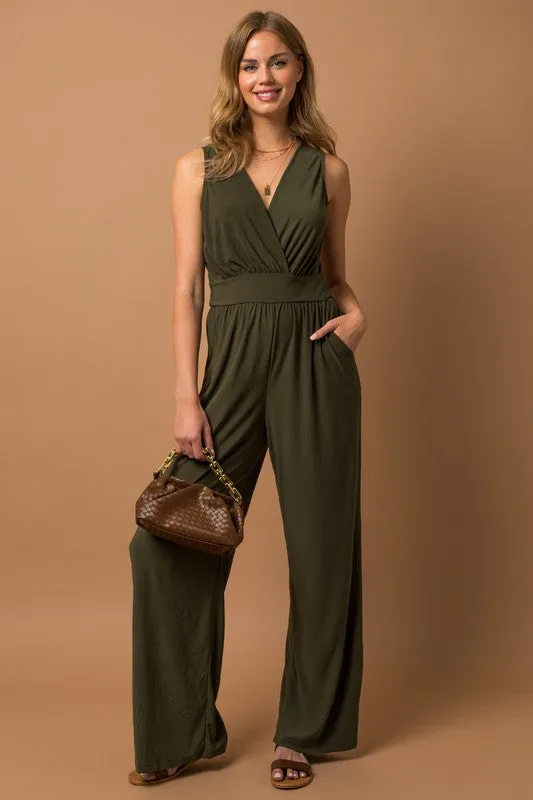 Gilli V-Neck Jumpsuit