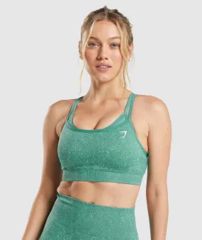 Gymshark Adapt Fleck Seamless Sports Bra - Mineral | Alpine Green