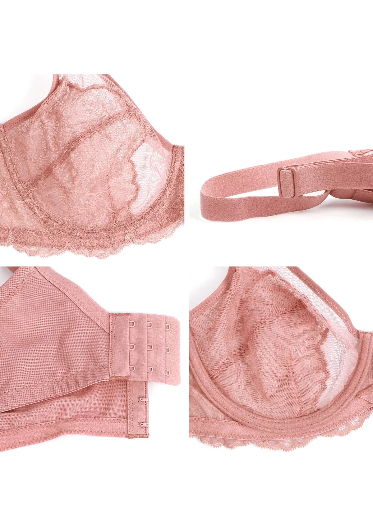 HSIA Blossom Unlined Lace Underwire Bra