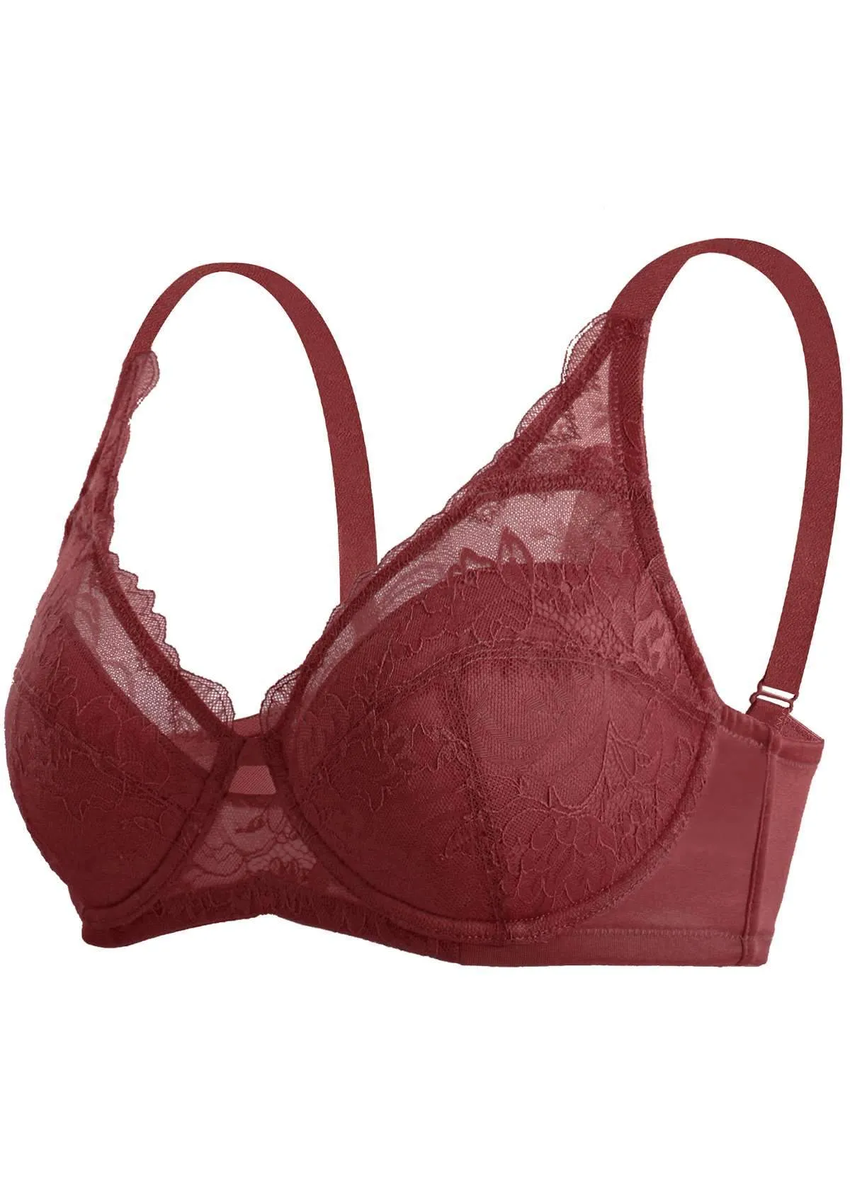 HSIA Lightly Padded Minimizer Lace Bra