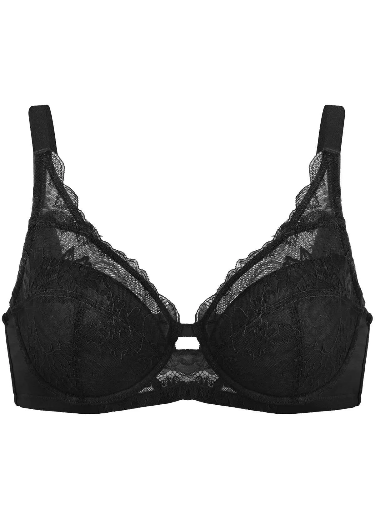 HSIA Lightly Padded Minimizer Lace Bra