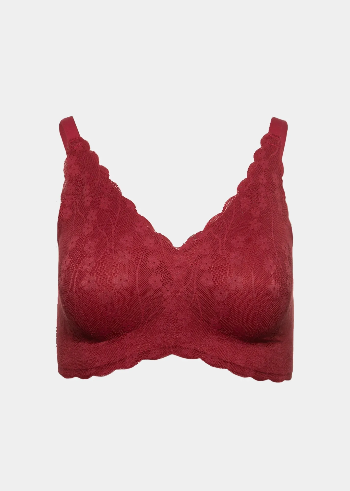 Invisible Edge Shear Sculpt with Lace Overlay Bra