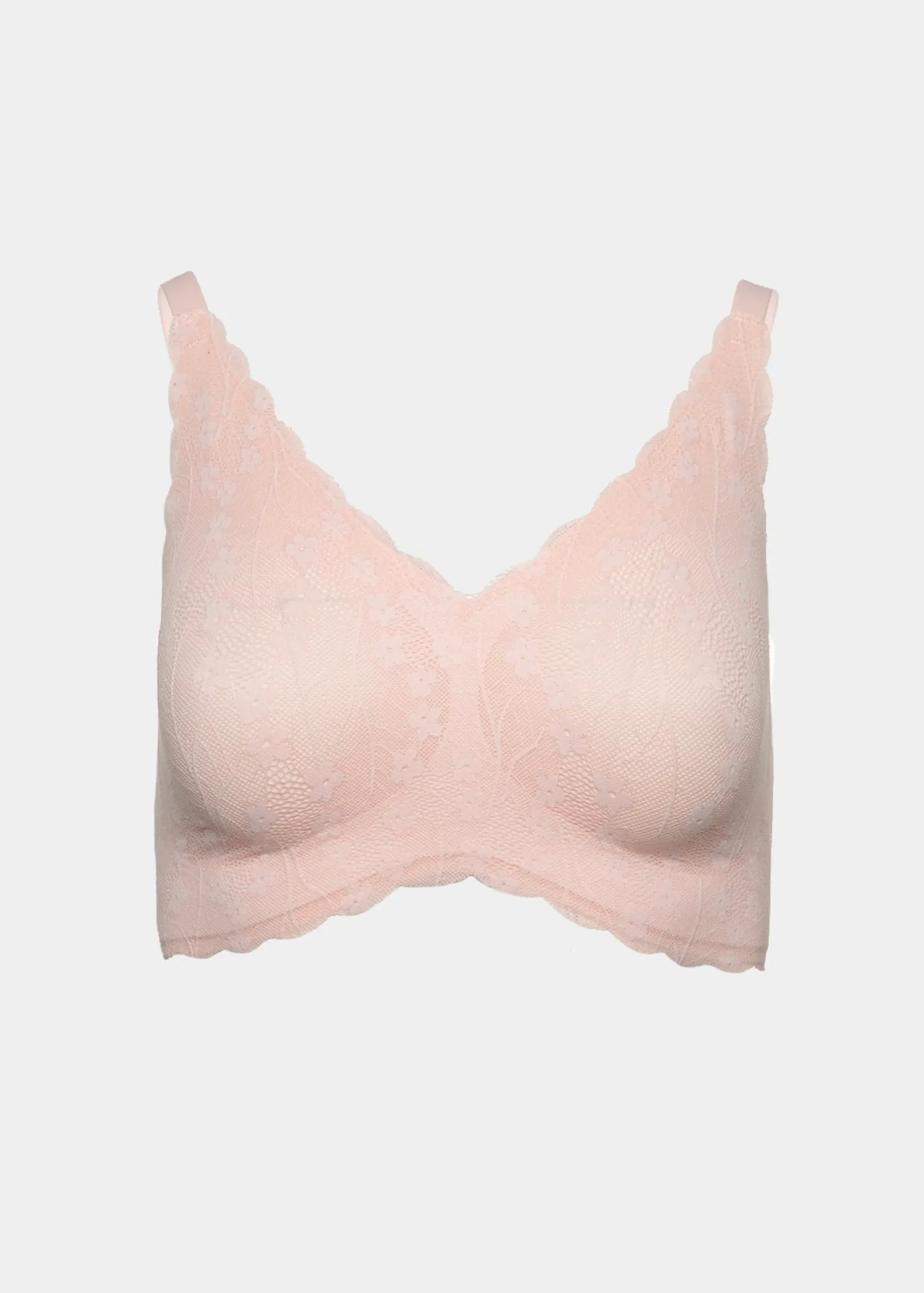 Invisible Edge Shear Sculpt with Lace Overlay Bra