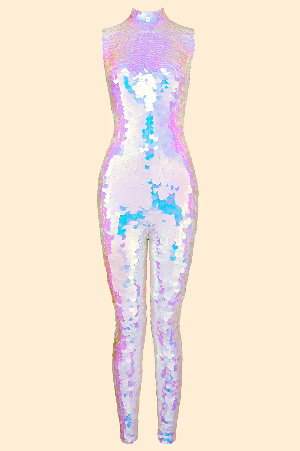 IRIS SEQUIN JUMPSUIT - OPAL