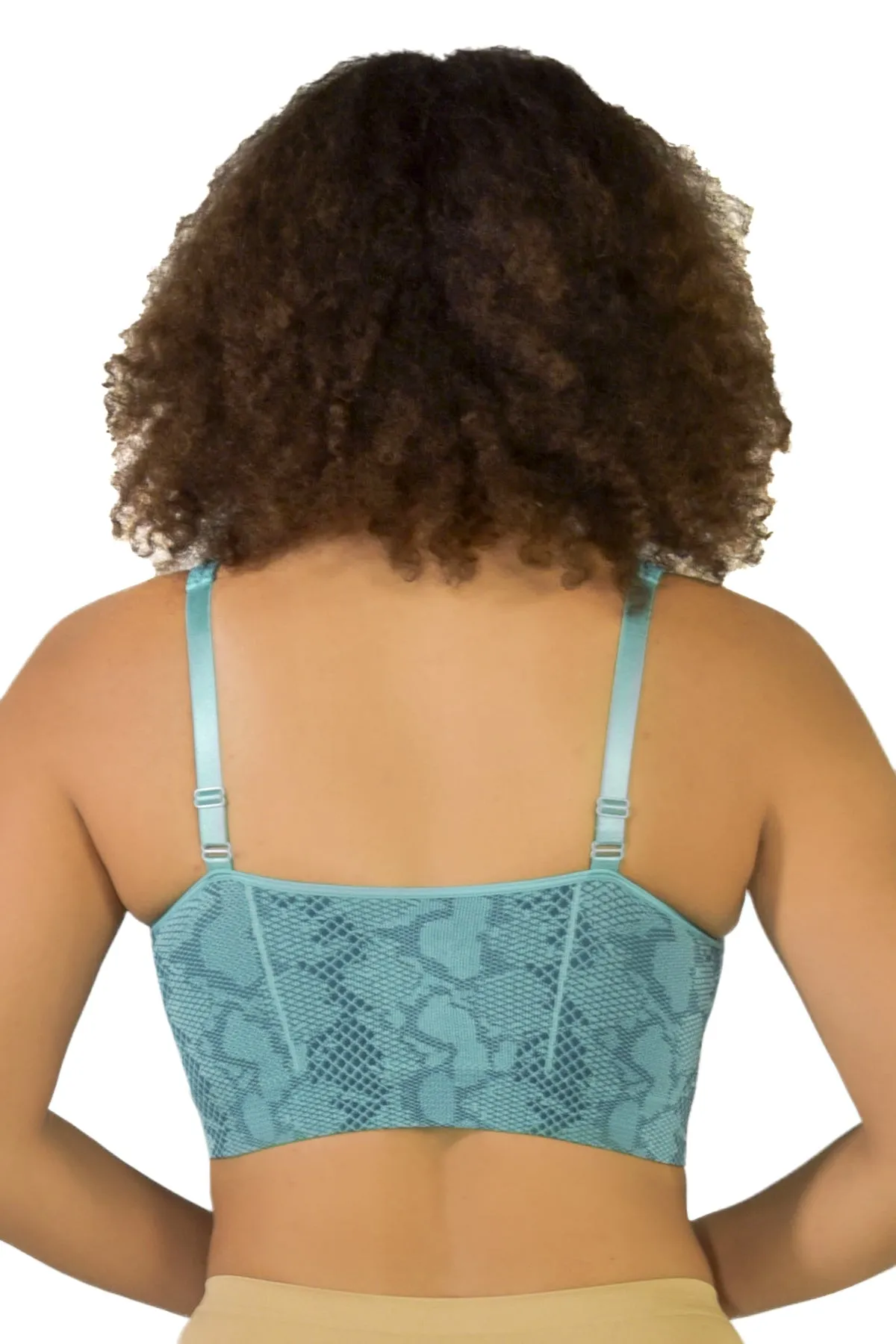 Jacquard Seamless Underwire Bra with Removable Pads