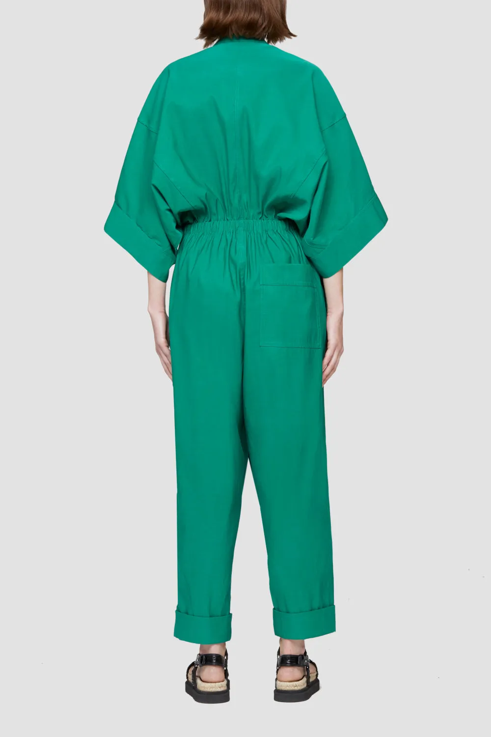 Jumpsuit W Smocked Waistband