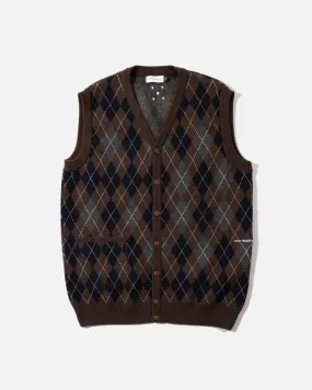 Knitted Cardigan Vest - Delicioso