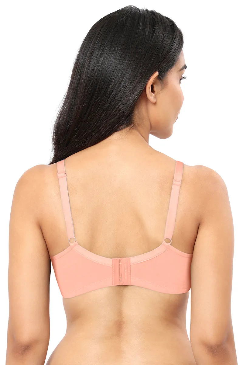 Lace Concealer Non-padded Non-wired Bra - Impatiens Pink