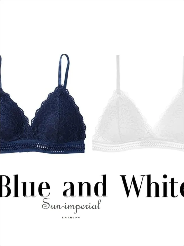 Lace French Style Bralette Seamless Deep V Lace Bra Wireless thin