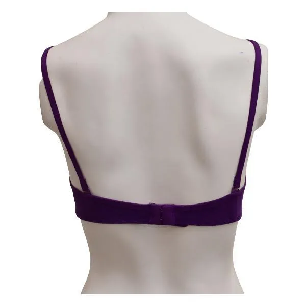 Ladies Seamless Bra Comfy Matching Seamless Stretchable Cotton T-Shirt Bra-Shapewear. Pk