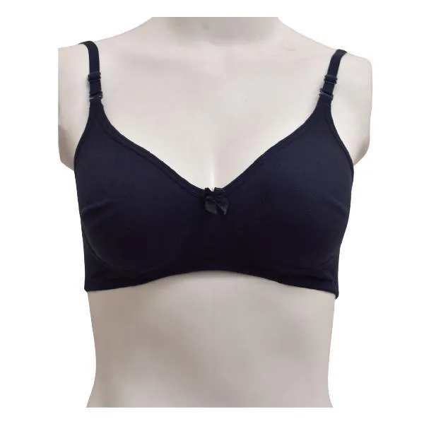 Ladies Seamless Bra Comfy Matching Seamless Stretchable Cotton T-Shirt Bra-Shapewear. Pk