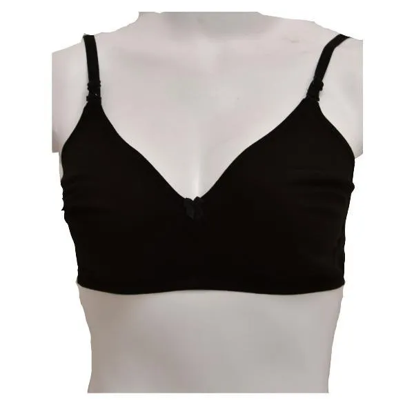 Ladies Seamless Bra Comfy Matching Seamless Stretchable Cotton T-Shirt Bra-Shapewear. Pk