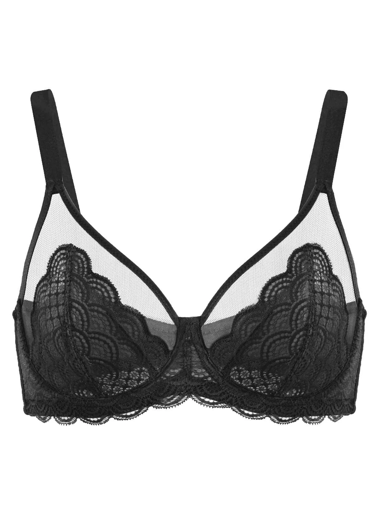 Mermaid Scales Lace Underwire Bra