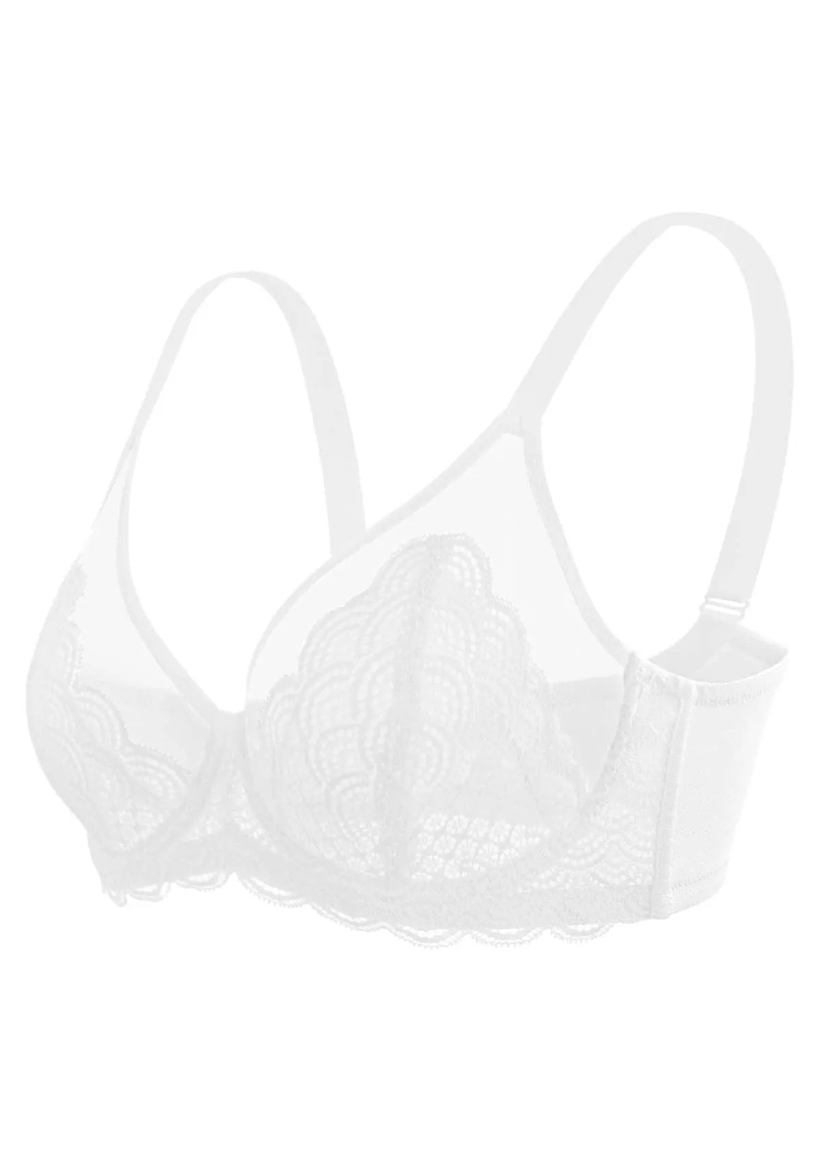 Mermaid Scales Lace Underwire Bra