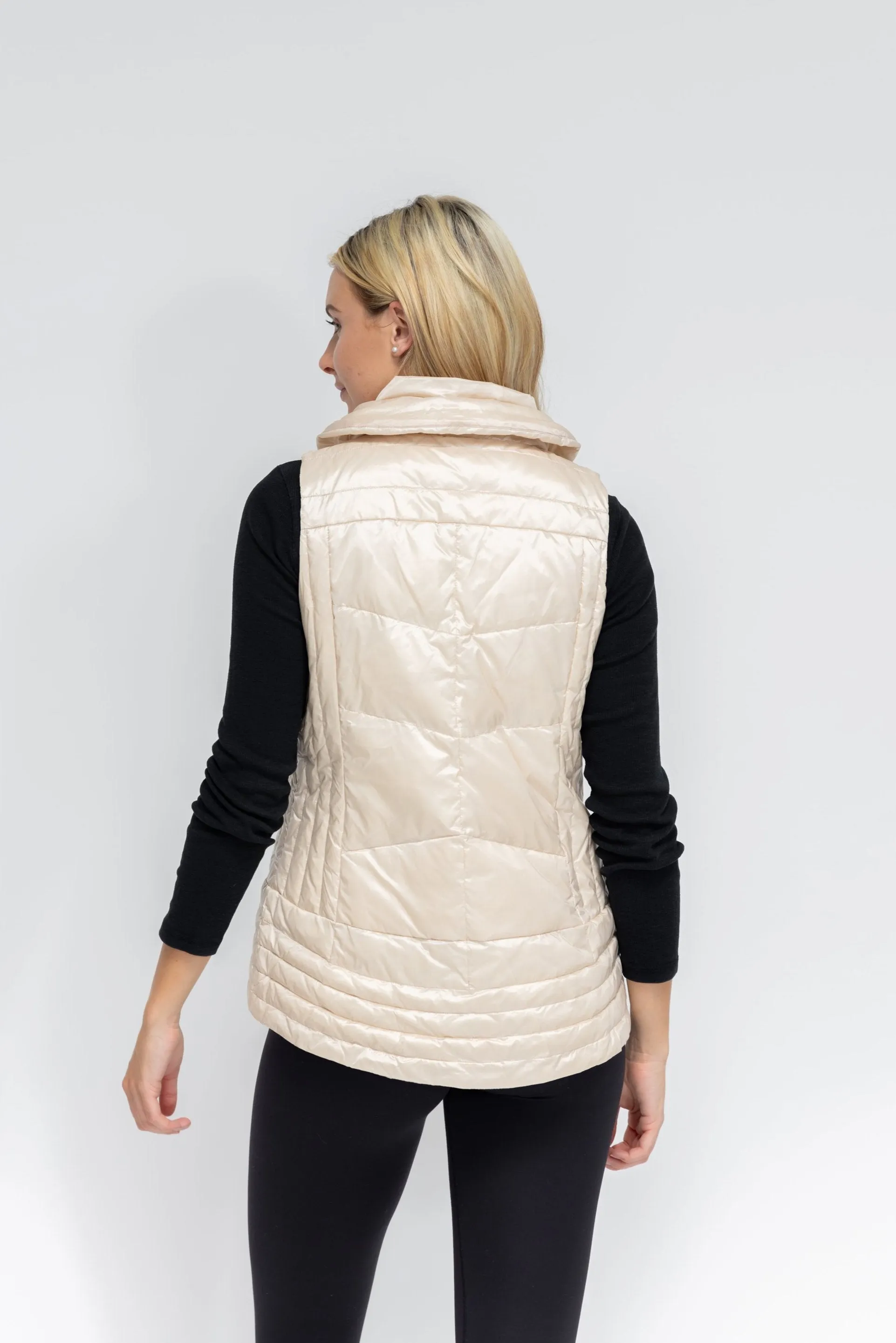 Metallic Quilted Vest