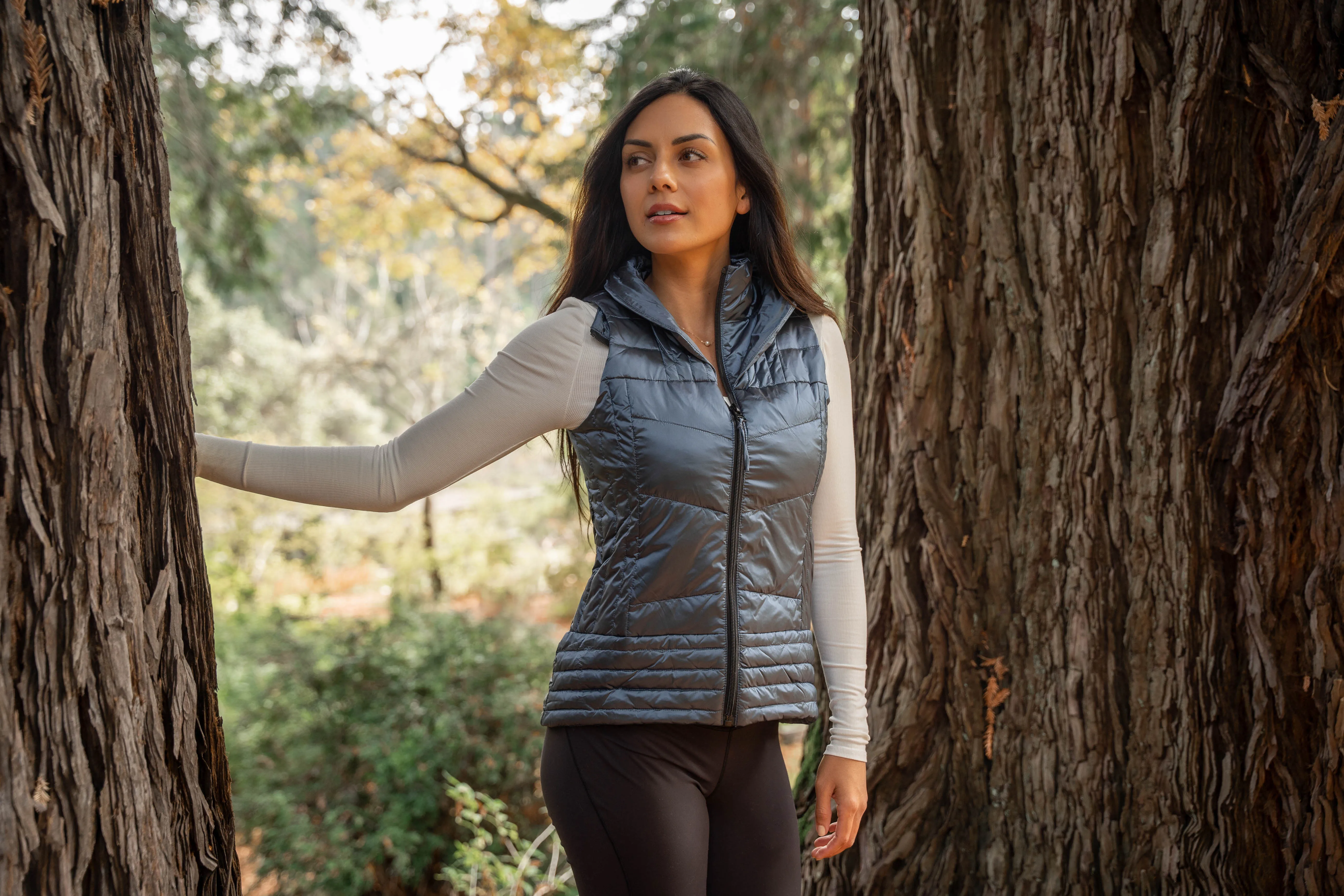 Metallic Quilted Vest