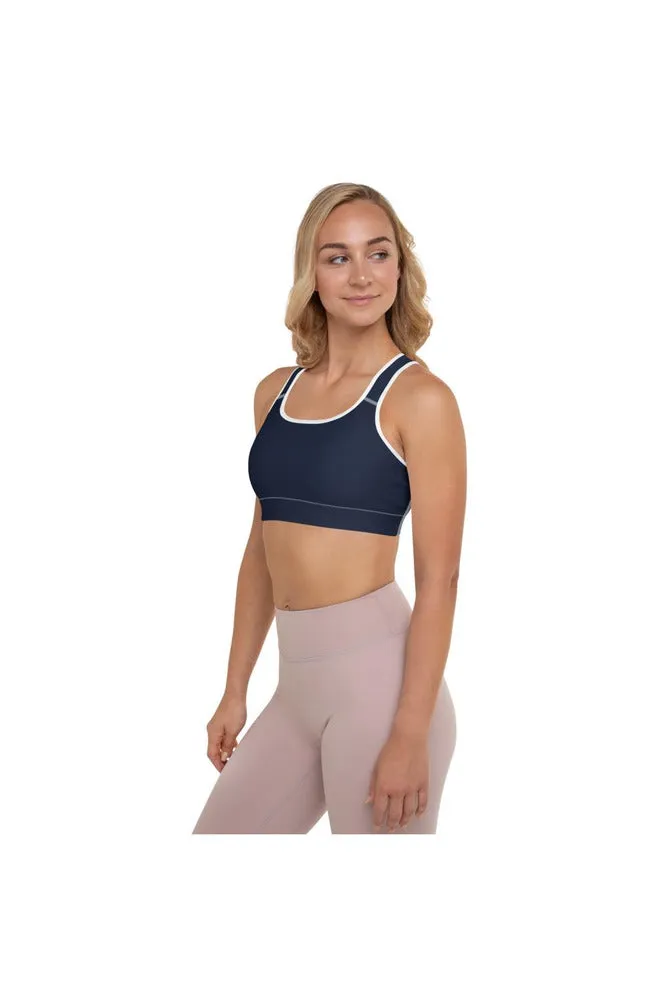 Midnight Blue Padded Sports Bra