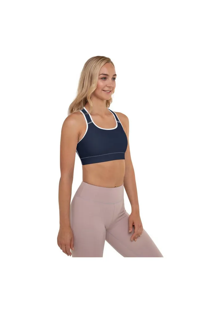 Midnight Blue Padded Sports Bra