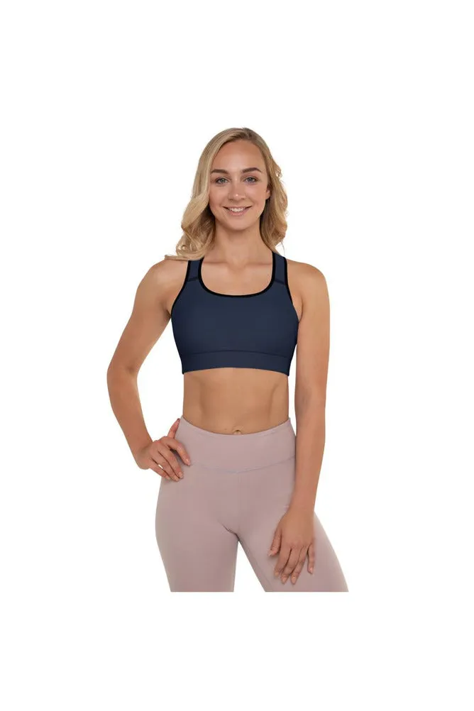 Midnight Blue Padded Sports Bra