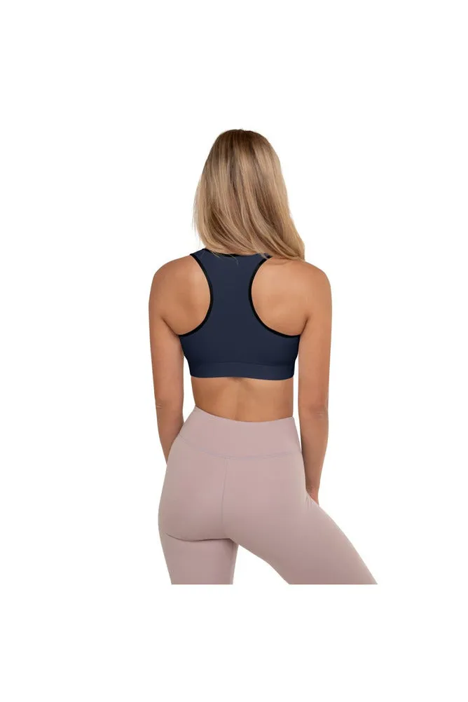 Midnight Blue Padded Sports Bra